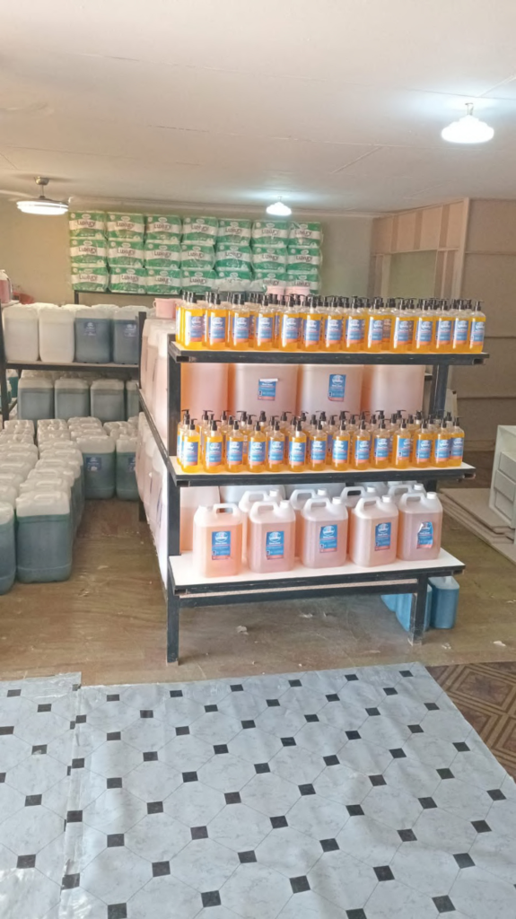 Freshstart products on a display shelf
